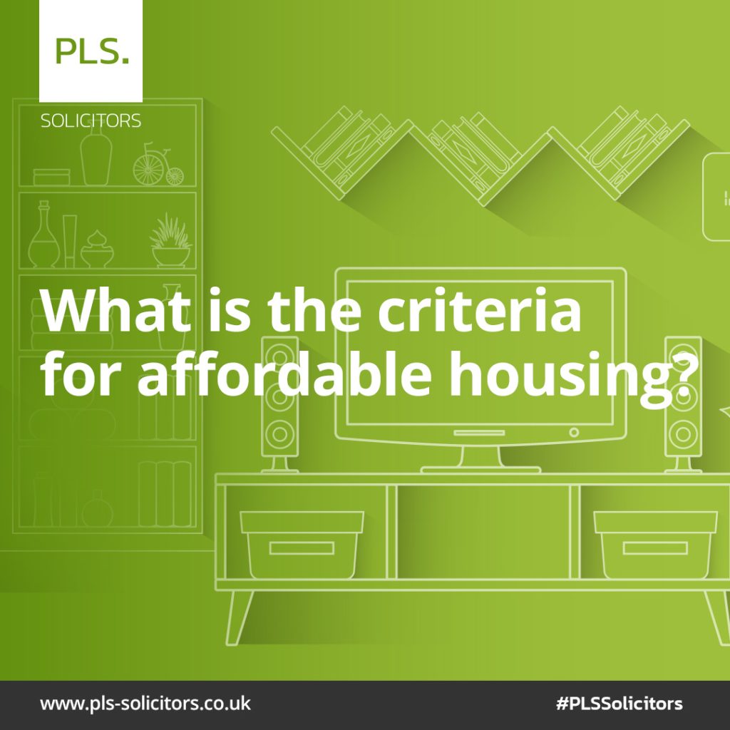 criteria for affordable housing