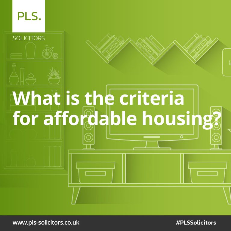 criteria for affordable housing