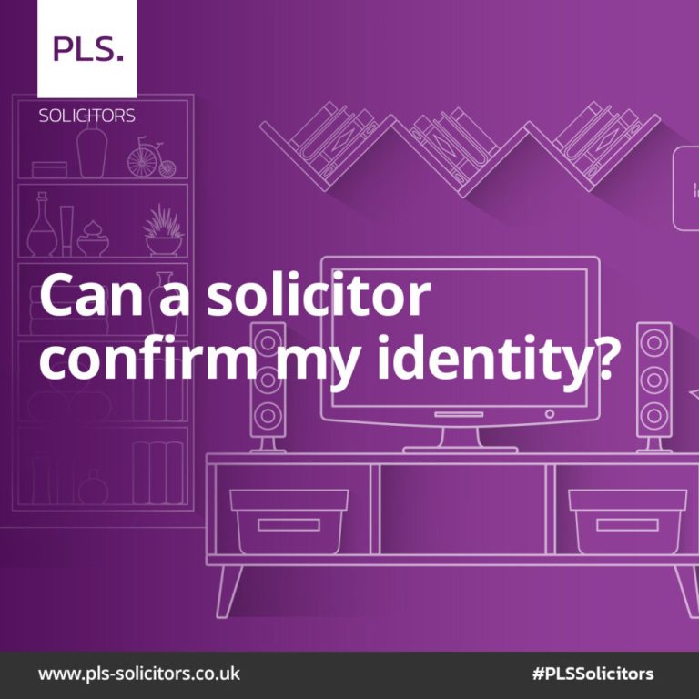 solicitor to confirm indentity