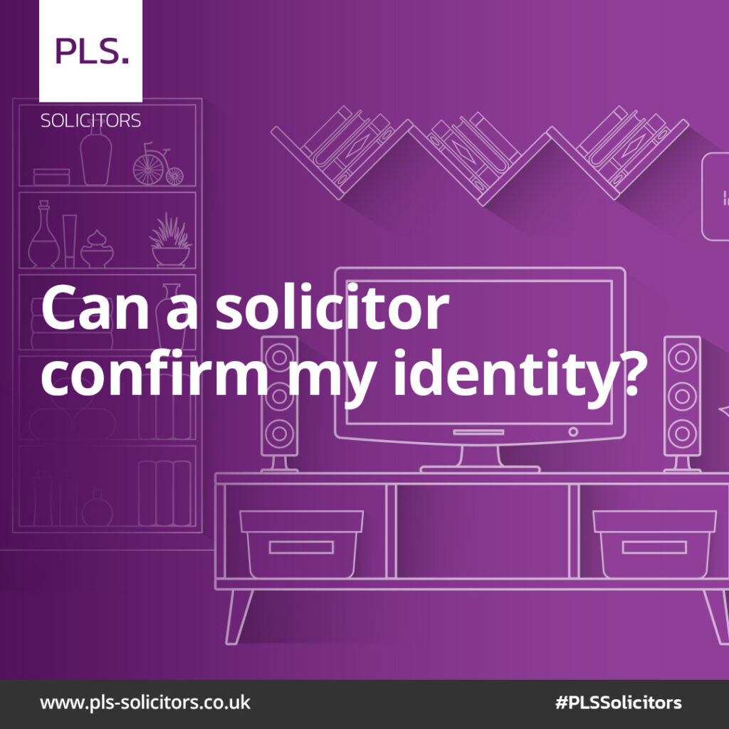 solicitor to confirm indentity